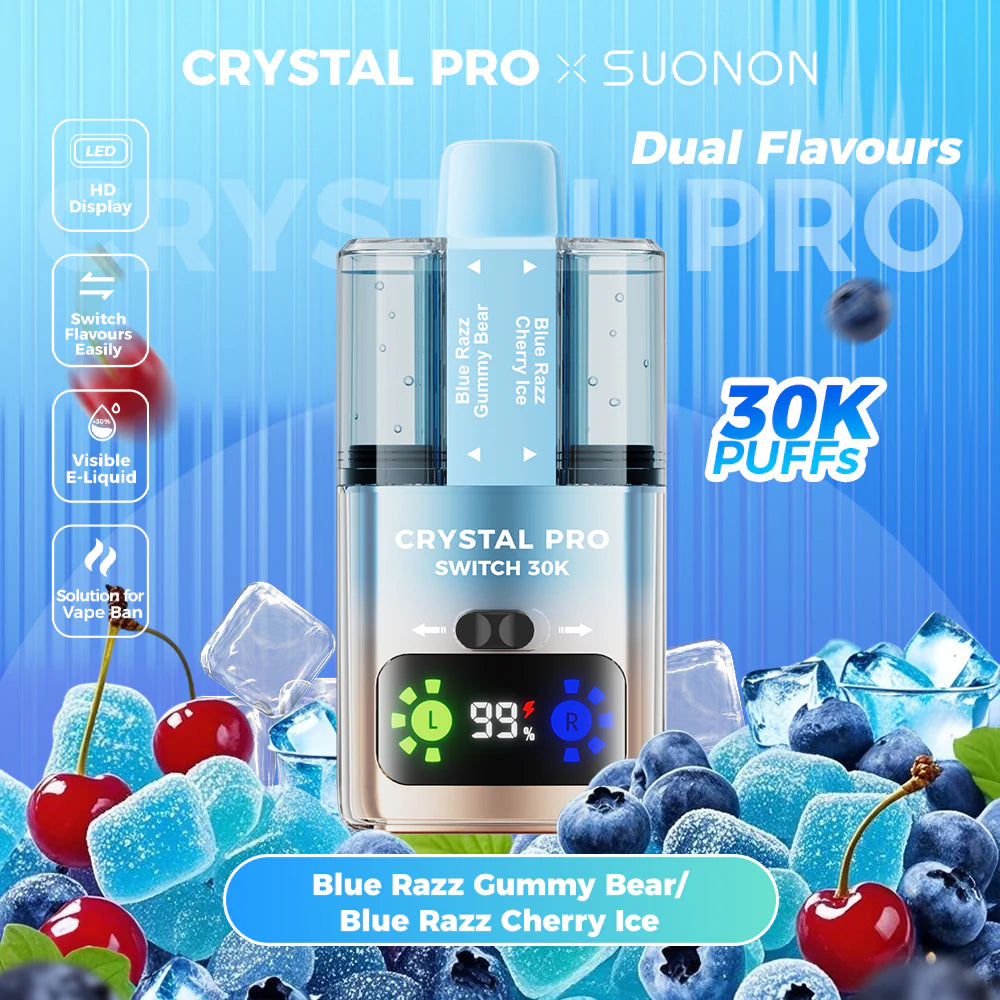 Crystal Pro Switch 30K Puff Prefilled Vape Kit - Buy1 Get1 Free