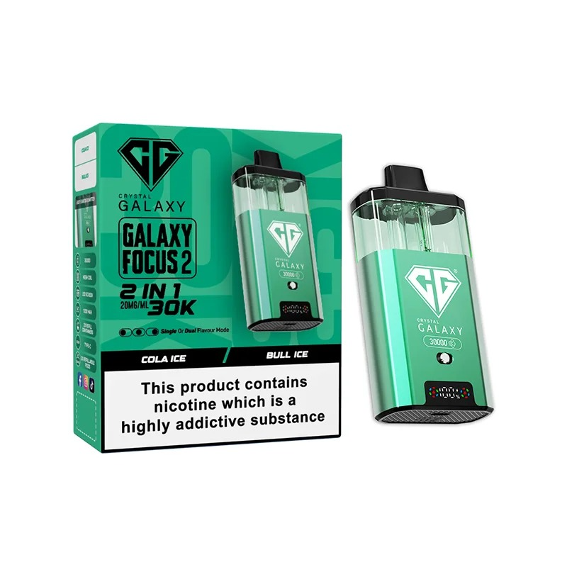 CRYSTAL GALAXY 30K FOCUS 2 PREFILLED POD VAPE KIT 20MG
