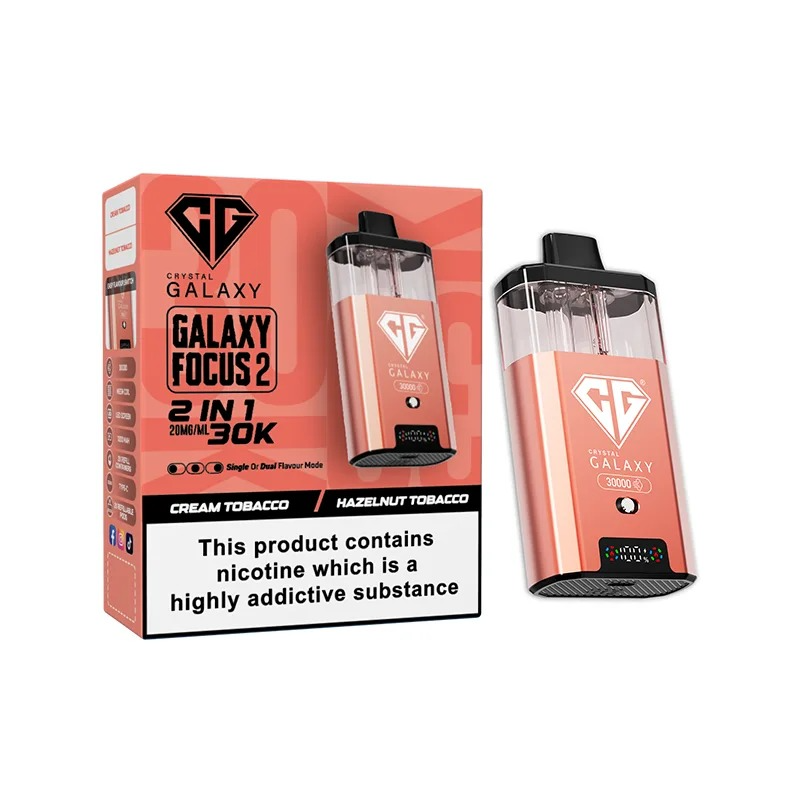 CRYSTAL GALAXY 30K FOCUS 2 PREFILLED POD VAPE KIT 20MG