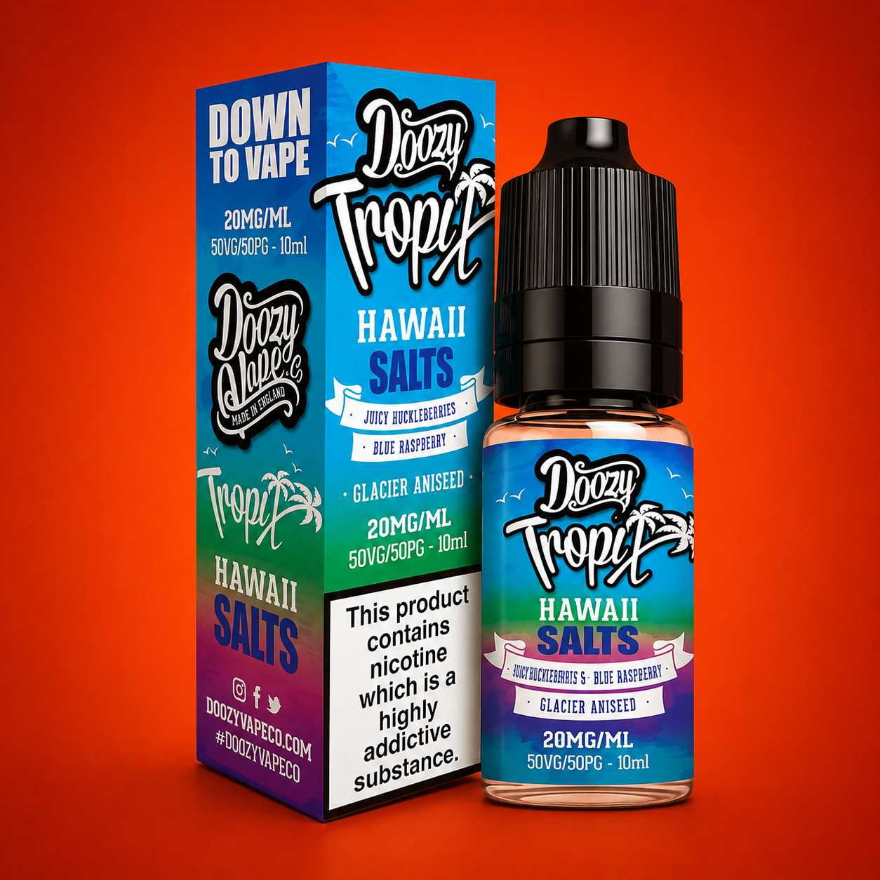 20MG Doozy Tropix Salts by Doozy Vape Co (50VG/50PG)