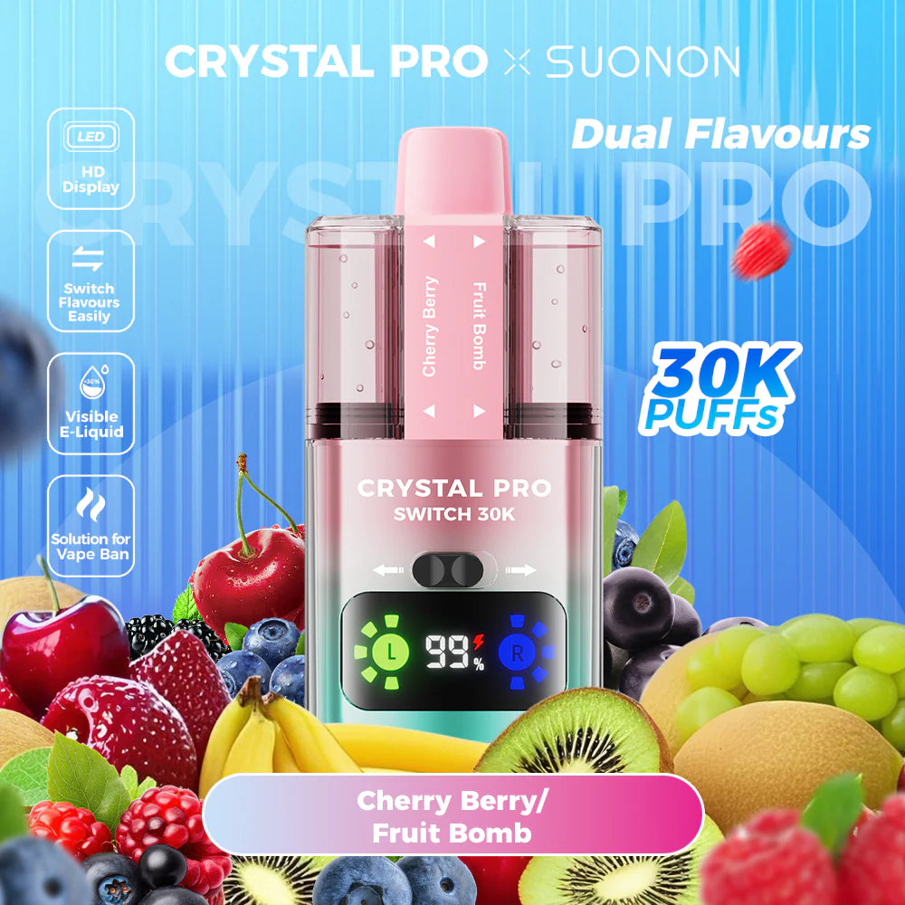 Crystal Pro Switch 30K Puff Prefilled Vape Kit - Buy1 Get1 Free