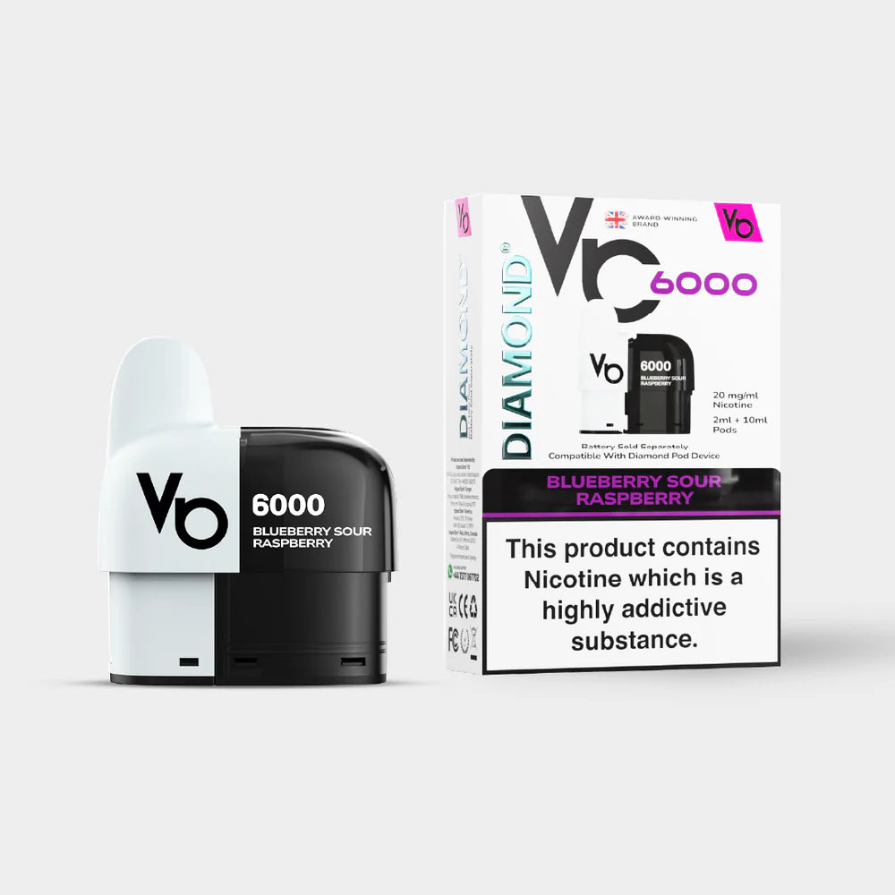 Diamond 6000 Vape Pods - 2ml Pod & 10ml Refill