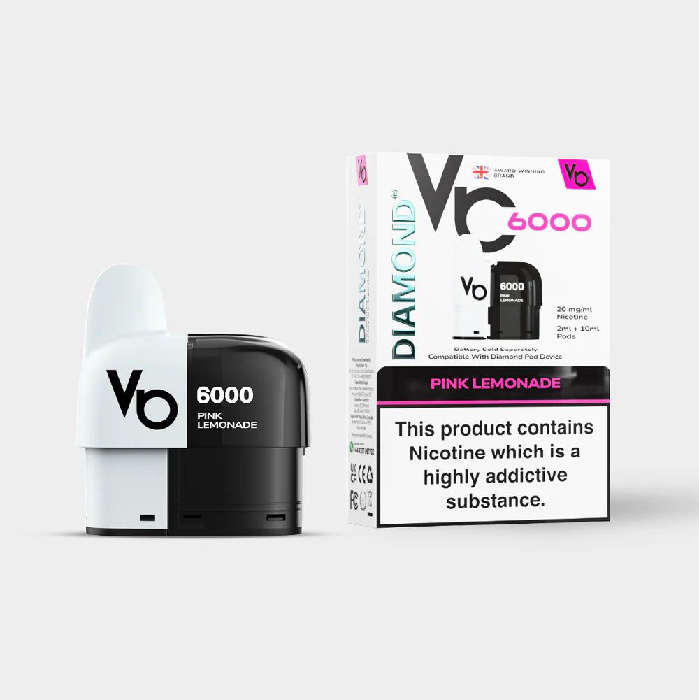 Diamond 6000 Vape Pods - 2ml Pod & 10ml Refill