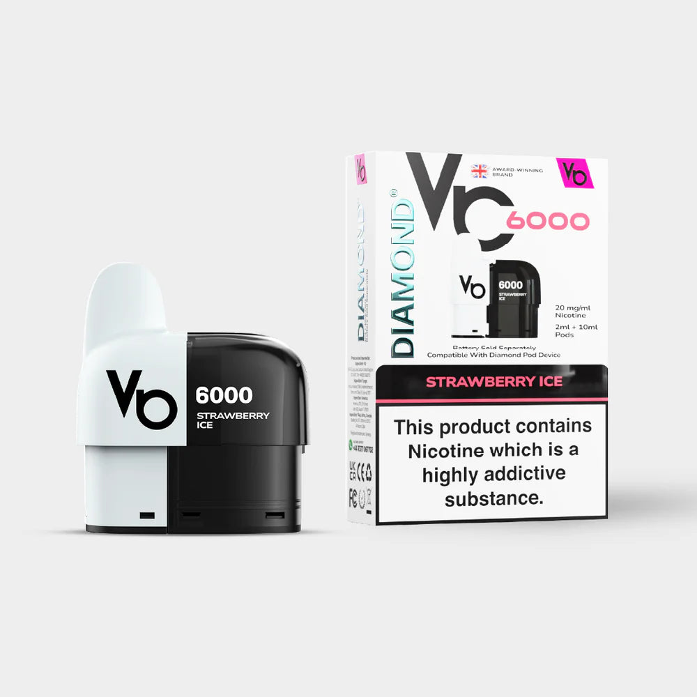 Diamond 6000 Vape Pods - 2ml Pod & 10ml Refill