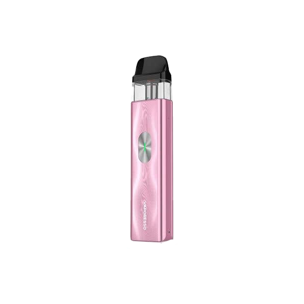 Pink Vaporesso XROS 4 Mini Kit portable vaping device with 1000mAh battery and sleek design
