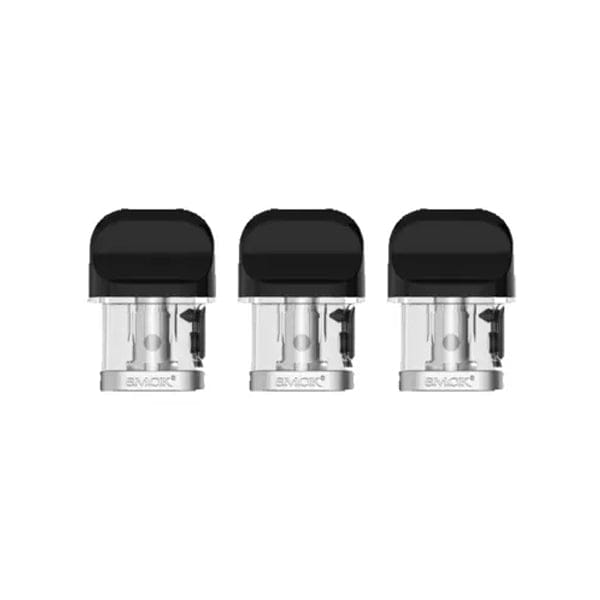 Three Smok Novo X replacement mesh pods with 0.8 ohm resistance and 2ml capacity pack