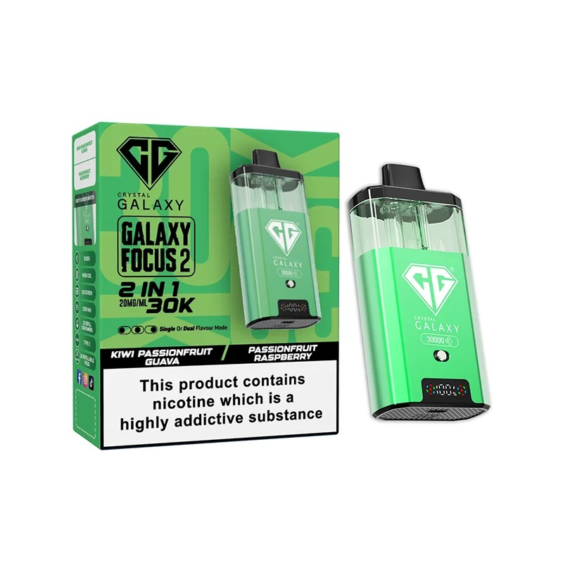 CRYSTAL GALAXY 30K FOCUS 2 PREFILLED POD VAPE KIT 20MG