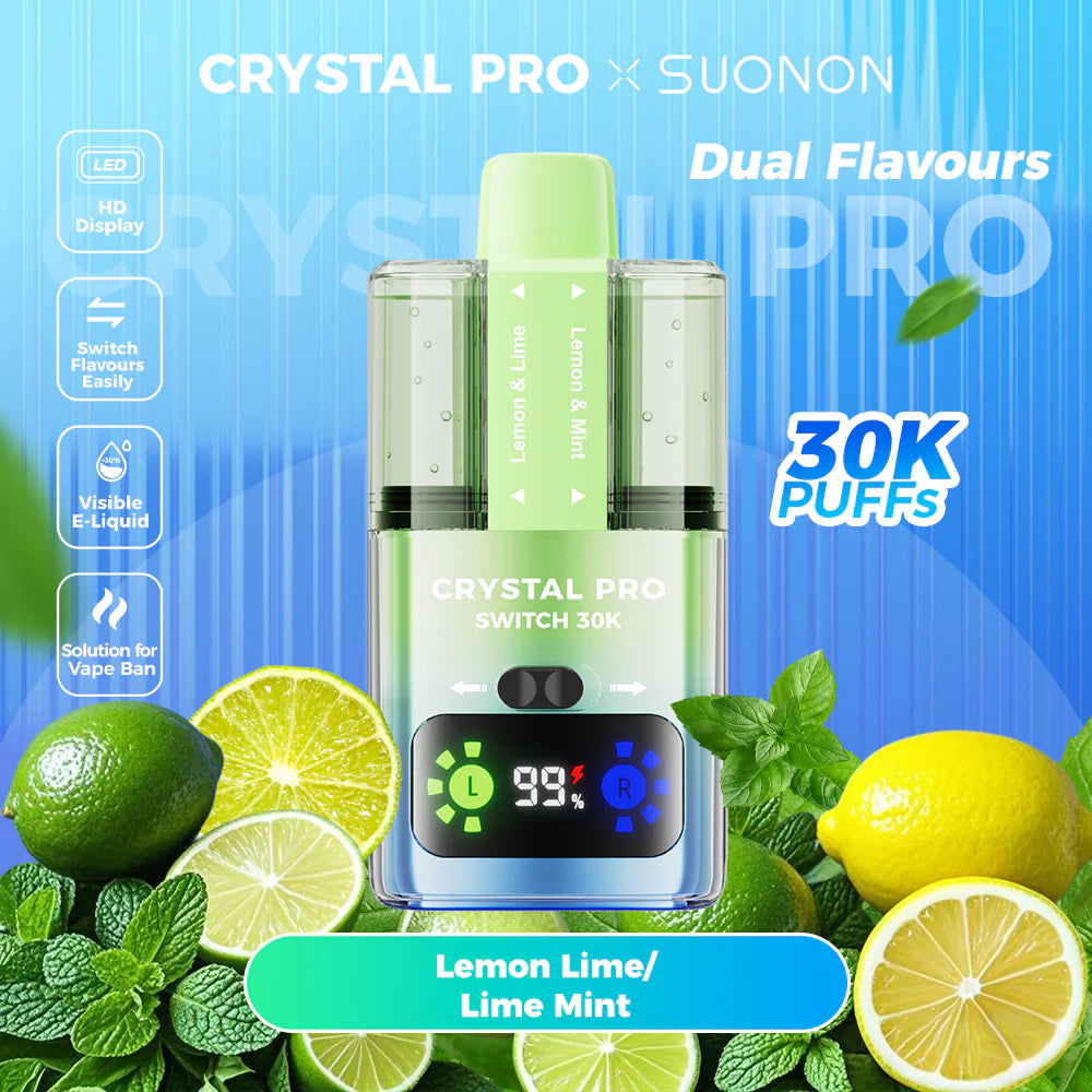 Crystal Pro Switch 30K Puff Prefilled Vape Kit - Buy1 Get1 Free