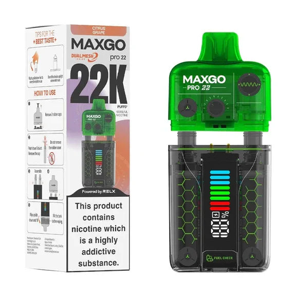Relx Maxgo Pro 22K Puff Vape Kit