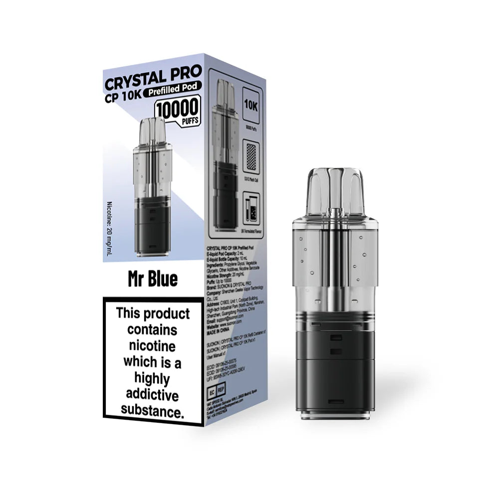 Crystal Pro CP 10k Prefilled refill Pods