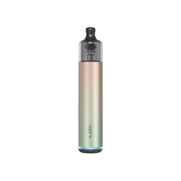 Aspire Flexus Stik compact vape device with anodized aluminum body and adjustable airflow
