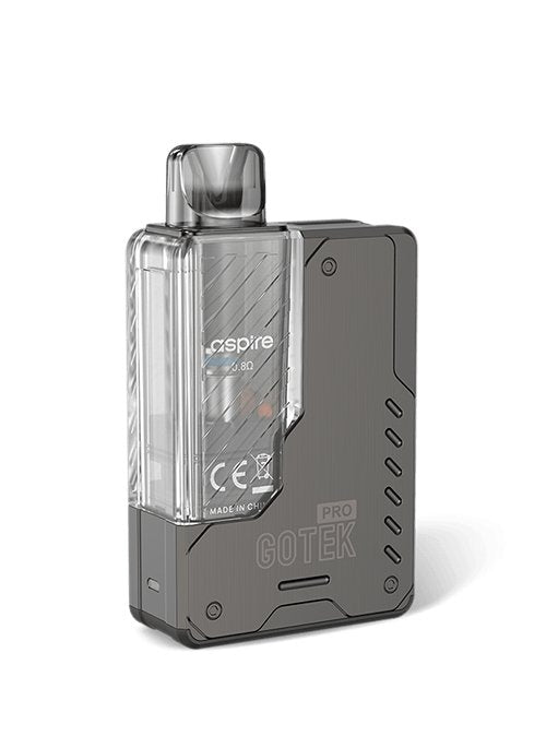 Aspire Gotek Pro compact pod vape with 1500mAh battery and clear e-liquid window