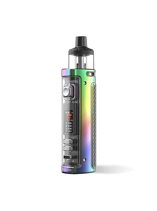 Aspire Veynom EX Pod Kit in rainbow color with digital display and ergonomic design