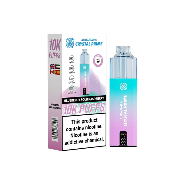 Crystal Prime 10000 Puffs Reuseable Vape | Box of 5