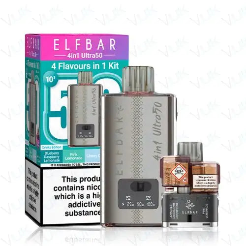 Elf Bar 4-in-1 Ultra (50k) Prefilled Pod Kit