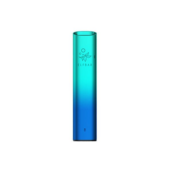 Blue and green gradient Elf Bar Elf Mate 500 pod vape device with metallic finish and Elf Bar logo