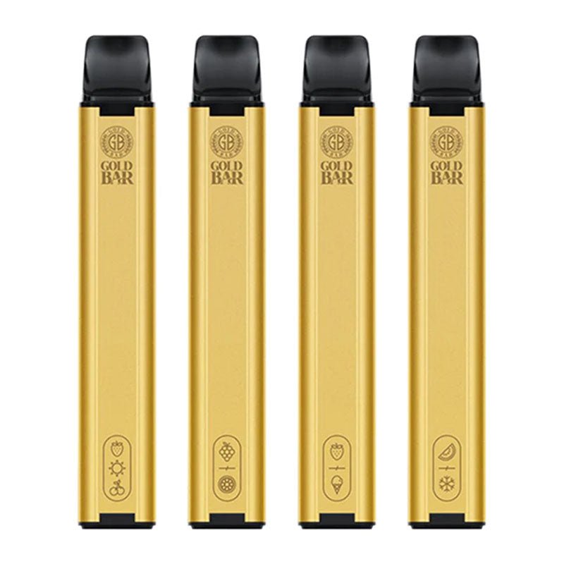 Gold Bar 600 Disposable Vape Pod Puff Bar Box of 10
