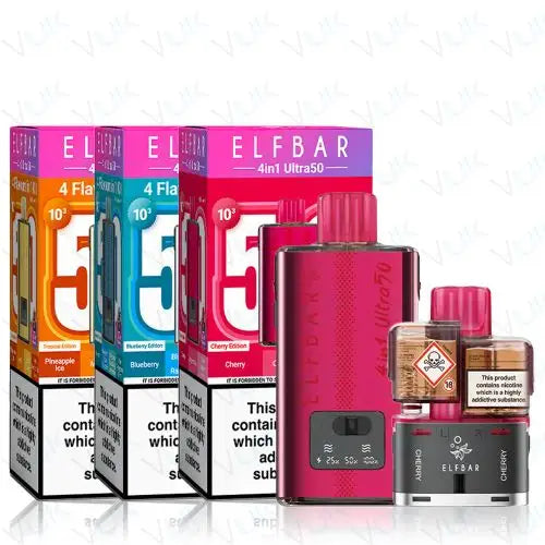 Elf Bar 4-in-1 Ultra (50k) Prefilled Pod Kit
