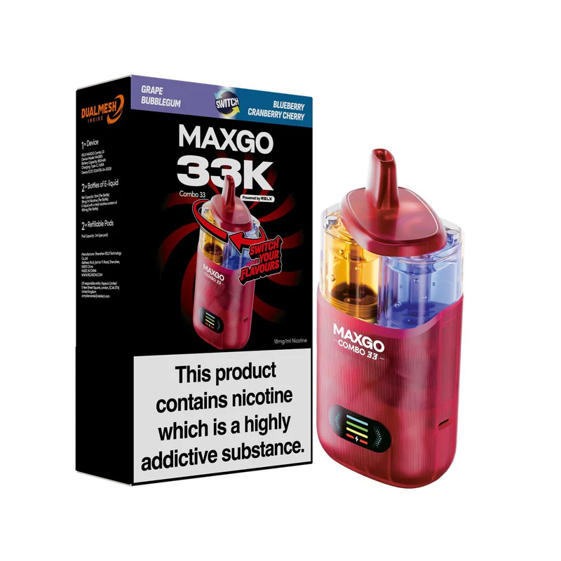 MAXGO 33k Prefilled Vape Kit Box of 3