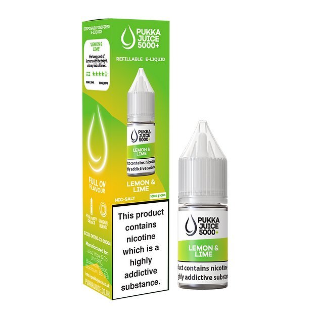 Pukka Juice 5000+ Nic Salts 10ml - Box of 10