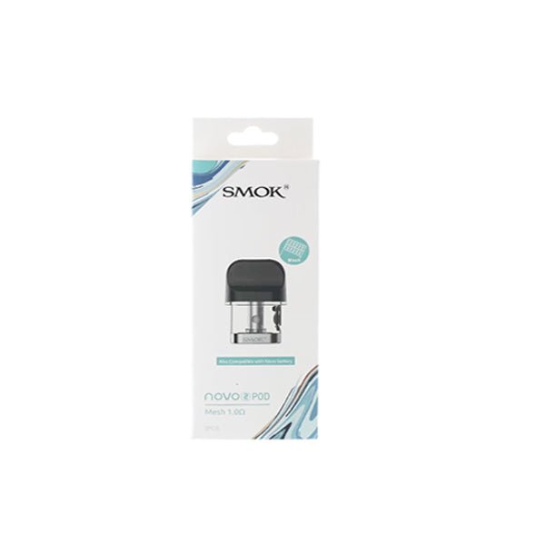 Smok Novo 2 Replacement Pods pack with 3 pods including MTL, Mesh, and Quartz coils, 2ml e-liquid capacity