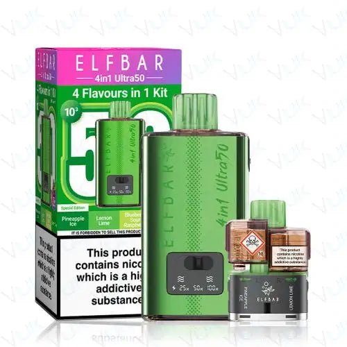 Elf Bar 4-in-1 Ultra (50k) Prefilled Pod Kit