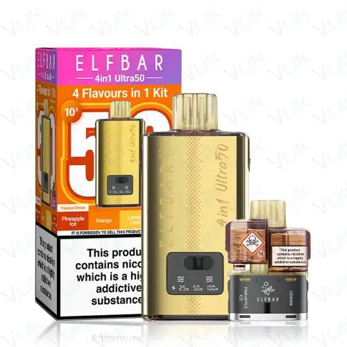 Elf Bar 4-in-1 Ultra (50k) Prefilled Pod Kit