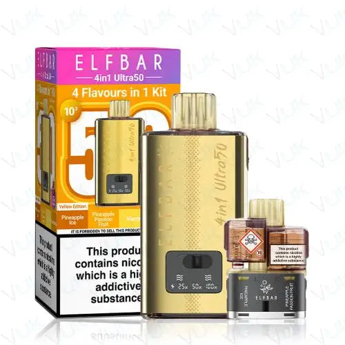 Elf Bar 4-in-1 Ultra (50k) Prefilled Pod Kit