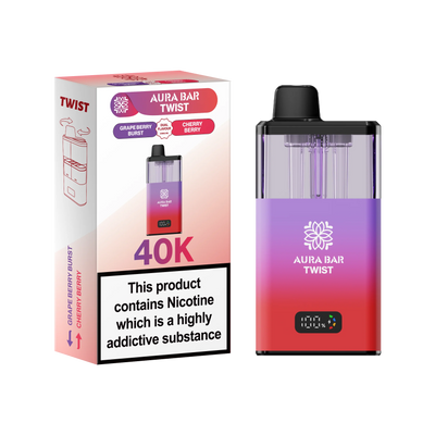 Crystal Prime Aura Bar Series 40k Puffs Prefilled Pod Kit