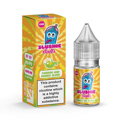 10mg Liqua Vape Passion and Mango Slush nicotine salt e-liquid 10ml bottle with vibrant packaging