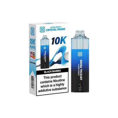Crystal Prime Aura Bar Series 10k Puffs Prefilled Pod Kit