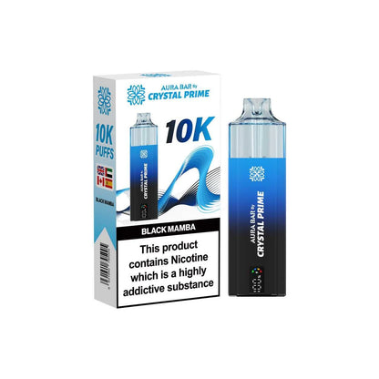 Crystal Prime Aura Bar Series 10k Puffs Prefilled Pod Kit
