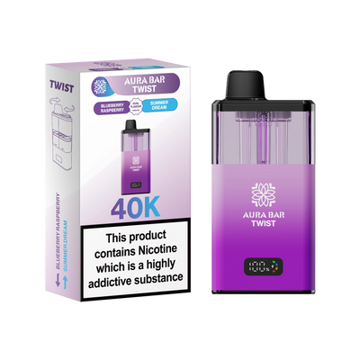 Crystal Prime Aura Bar Series 40k Puffs Prefilled Pod Kit