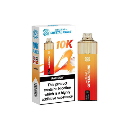 Crystal Prime Aura Bar Series 10k Puffs Prefilled Pod Kit
