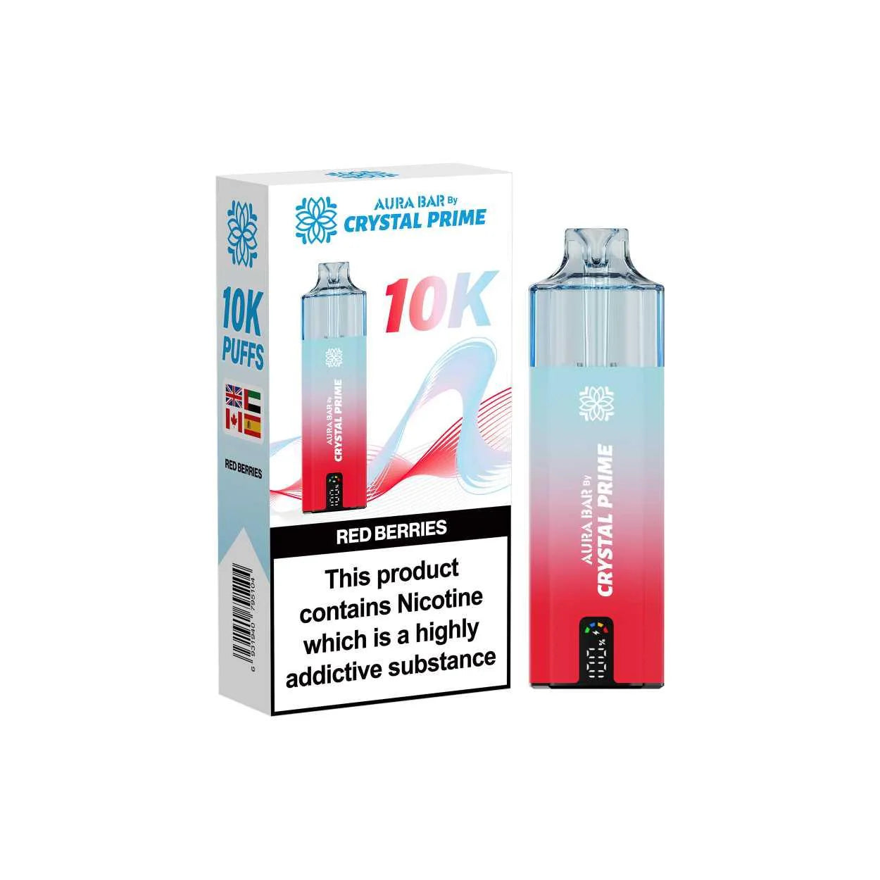 Crystal Prime Aura Bar Series 10k Puffs Prefilled Pod Kit