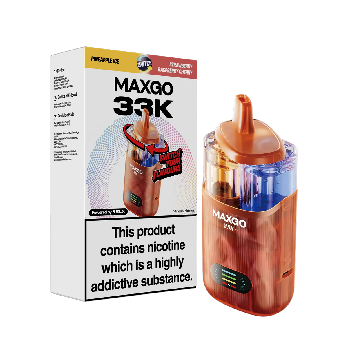 Relx Maxgo 33K Puff Vape Kit