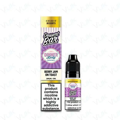 Dinner Lady Dessert Bar Salts Berry Jam on Toast Nic Salt