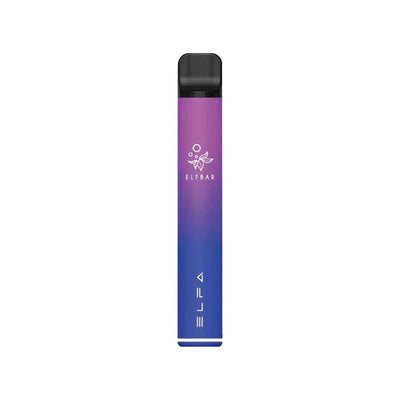 20mg ELF Bar ELFA Pod Kit slim purple to blue gradient vape device with black mouthpiece