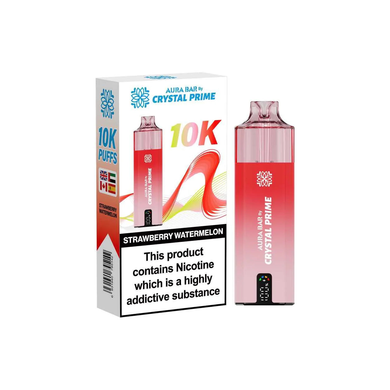 Crystal Prime Aura Bar Series 10k Puffs Prefilled Pod Kit