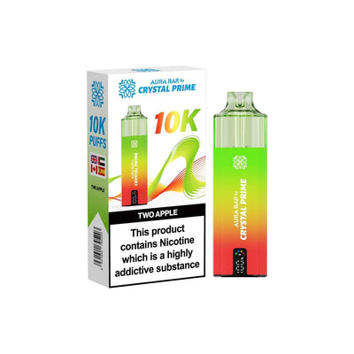 Crystal Prime Aura Bar Series 10k Puffs Prefilled Pod Kit
