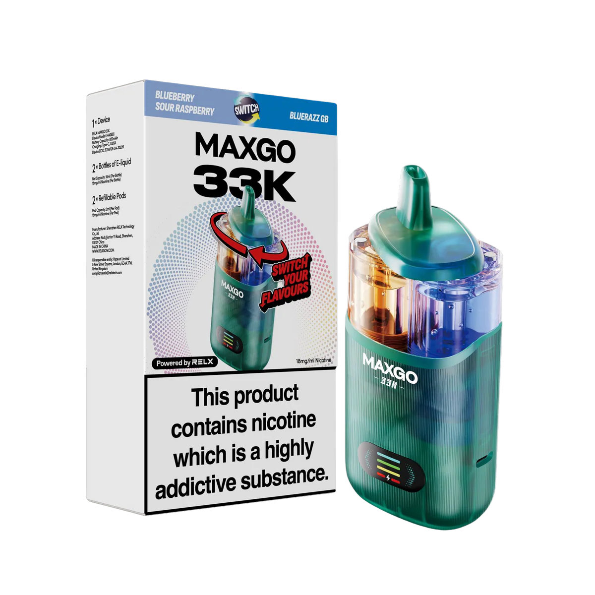 Relx Maxgo 33K Puff Vape Kit