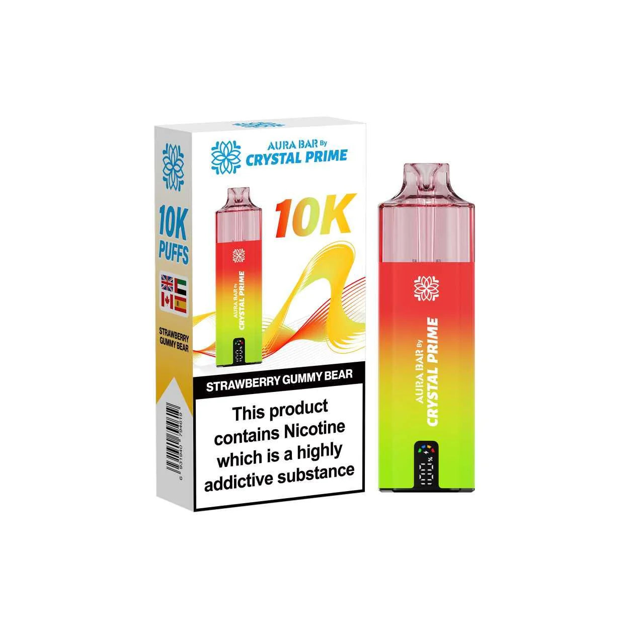 Crystal Prime Aura Bar Series 10k Puffs Prefilled Pod Kit