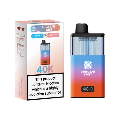 Crystal Prime Aura Bar Series 40k Puffs Prefilled Pod Kit