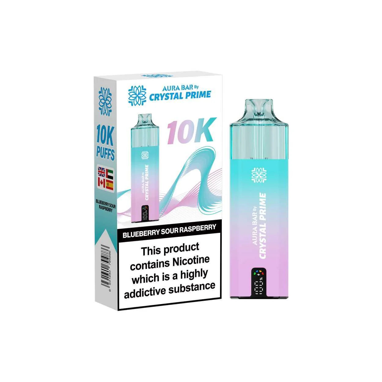 Crystal Prime Aura Bar Series 10k Puffs Prefilled Pod Kit