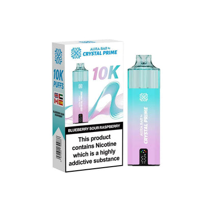 Crystal Prime Aura Bar Series 10k Puffs Prefilled Pod Kit