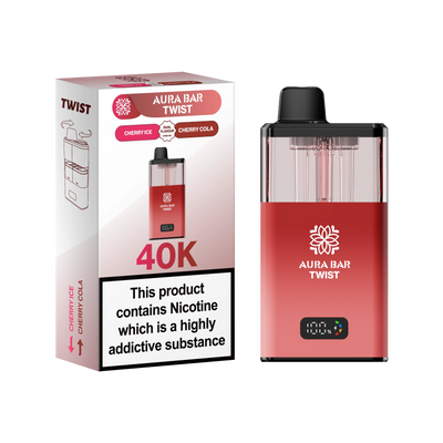 Crystal Prime Aura Bar Series 40k Puffs Prefilled Pod Kit