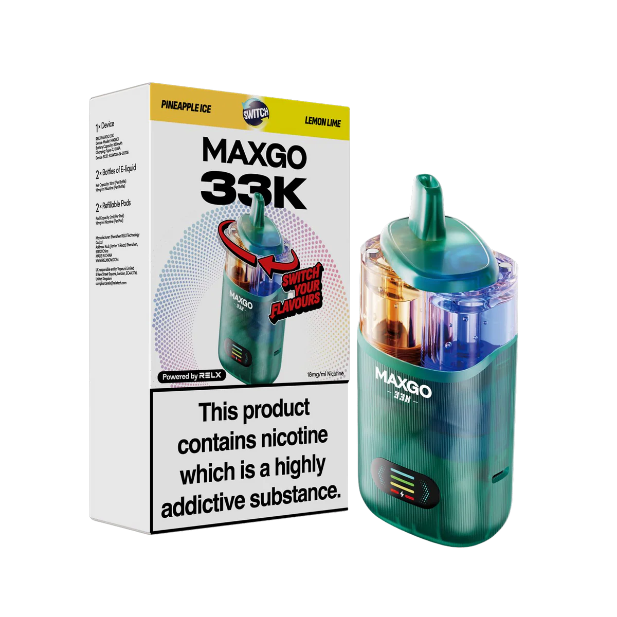 Relx Maxgo 33K Puff Vape Kit