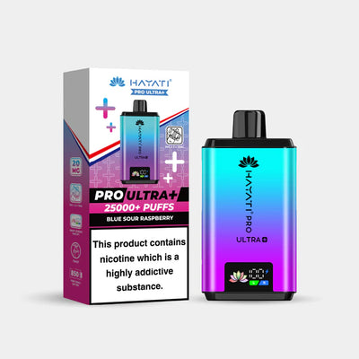 HATARI Pro Ultra+ vape device and packaging on a white background