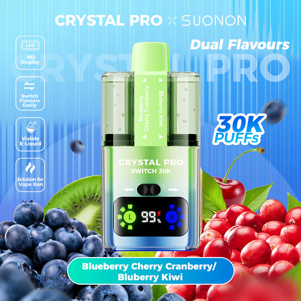 Crystal Pro Switch 30K Puff Prefilled Vape Kit - Buy1 Get1 Free