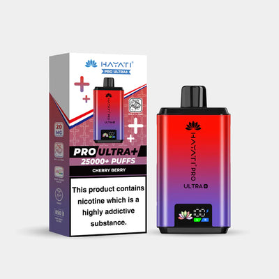 HATARI Pro Ultra+ vape device and packaging on a white background